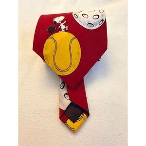 Snoopy Sports Themed Tie